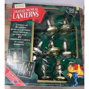 Mr. Christmas Lighted Musical Lanterns Set Of 8 With 21 Christmas Carols Works